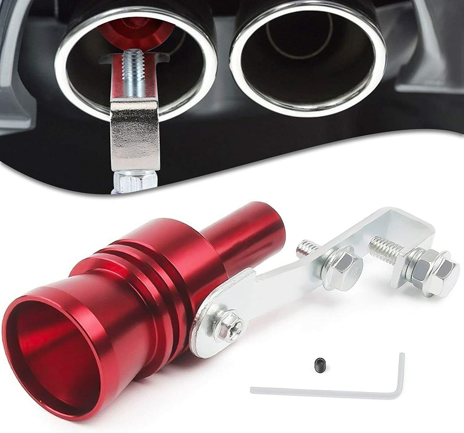 Noise Turbo Sound Exhaust Muffler Pipe Whistle Blow off Valve Car  Accessories