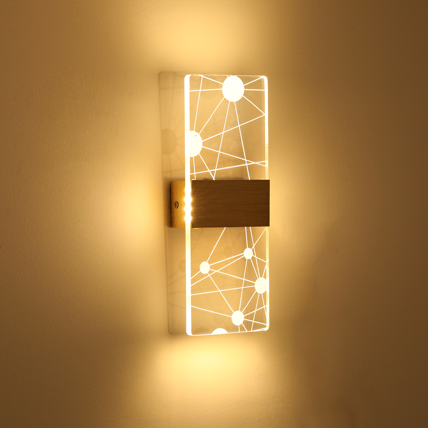Dimmbar LED Wandleuchte Wandlampe Innen Flur Strahler Up Down Schlafzimmer Urwdk
